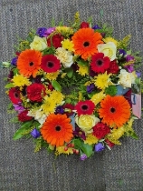 Colourful wreath