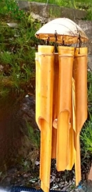 Handmade wooden wind chime